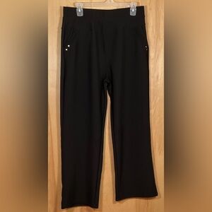 I Believe Flowy Wide-leg Pull-on Trousers Pants - EUC